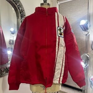 Vintage Men’s Ford Cobra Lined Racing Jacket Red Color Size XXL